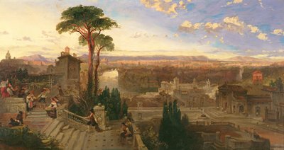 Rome, twilight, view from the Convent of San Onofrio on Mount Janiculum by David Roberts